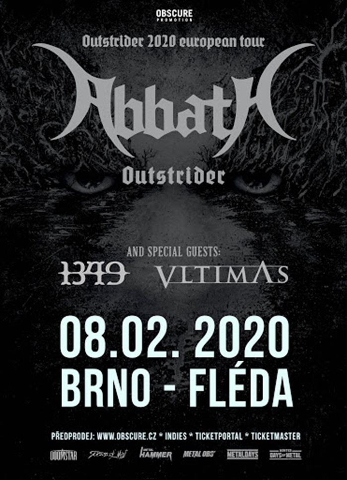 ABBATH, VLTIMAS, 1349, NUCLEAR - Brno, Fléda – 8. února 2020