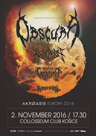 Akróasis Europa 2016 Tour: RIVERS OF NIHIL, BEYOND CREATION, REVOCATION, OBSCURA - 2. novembra 2016, Košice, Collosseum